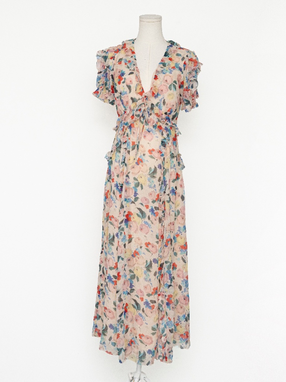 DOEN - Elisabeth Floral-Print Silk Crepon Midi Dress